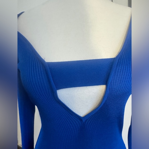 Auteur Stevie Maxi Dress in Cobalt Blue S Revolve Rib Knit - Picture 7 of 16